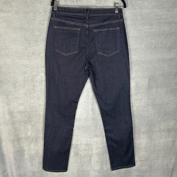 Duluth Trading Jeans Womens 10X31 Blue DuluthFlex Daily Denim Slim Leg Dark Wash - Picture 5 of 12
